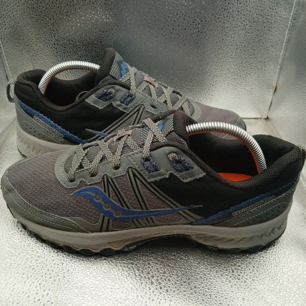 Saucony Gray Excursion TR14 Trail Running  Sneakers Men's Size 9W